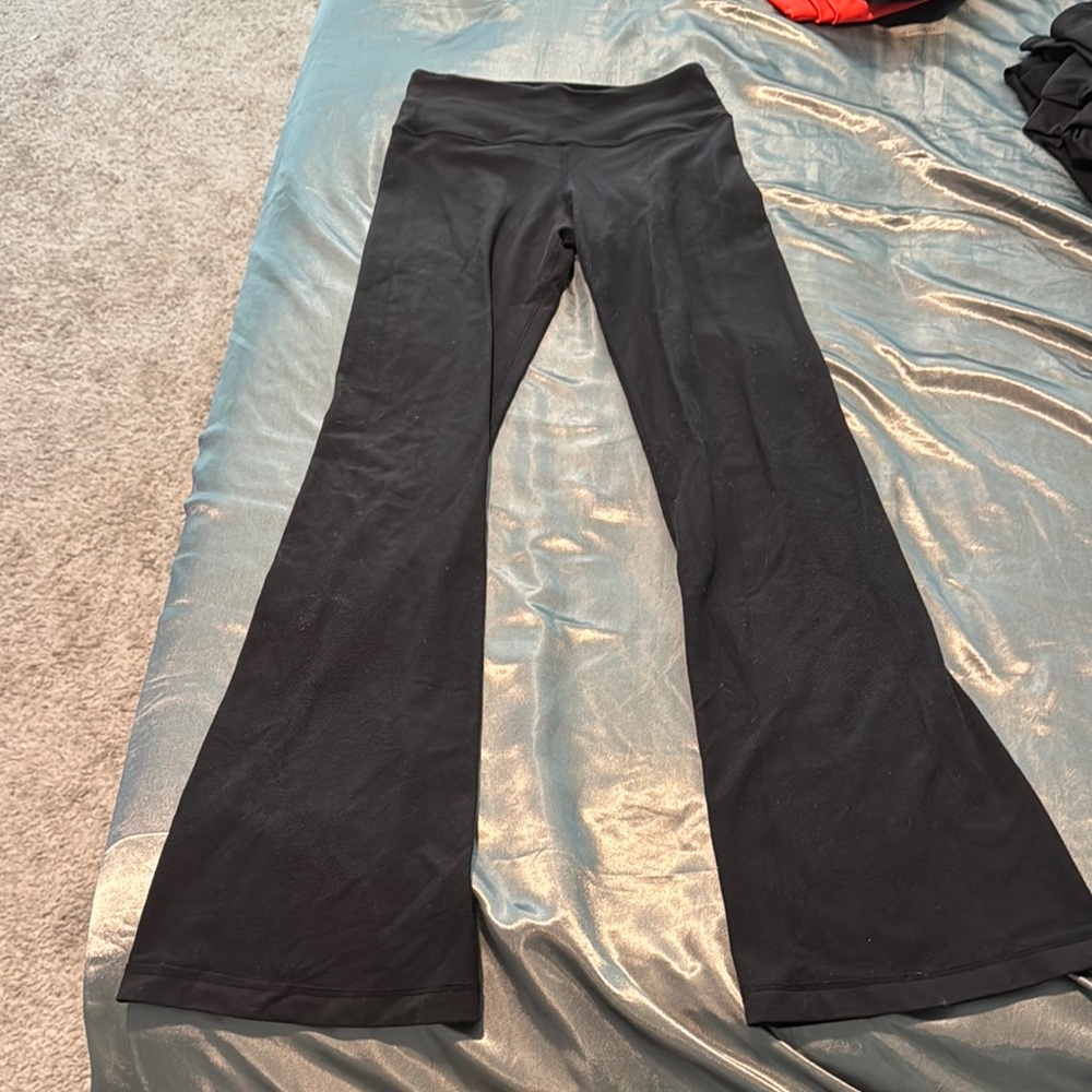 Lululemon reversible Black Flared leggings